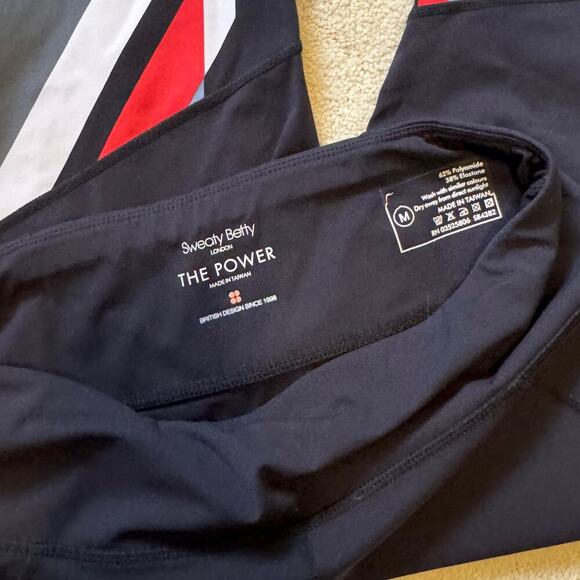 Sweaty Betty Union Jack Ankle Leggings Women’s SZ M - Picture 8 of 9